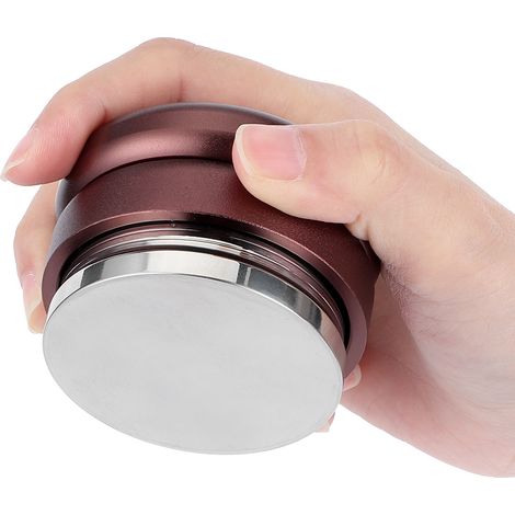 Tasseur à café réglable en acier inoxydable, base plate, distributeur et niveleur de café moulu pour la maison et le bureau. (1/5)