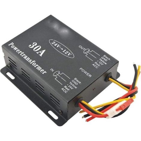 INVERTER CONVERTITORE AUTO DA 30A AMP DC DA 24V A 12V AUTO CAMION CAMPER