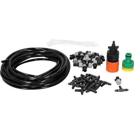 Nebel-Sprinkler-Set – 20-m-Gartenbewässerungssystem – zur Kühlung und Bewässerung – 1 Stück (1/5)
