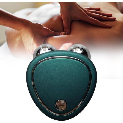 Appareil de Soin Visuel Anti-Rides, Masseur Facial Rechargeable USB, Détente et Tonification, Portable pour Maison et Déplacements, Vert Foncé (1/5)