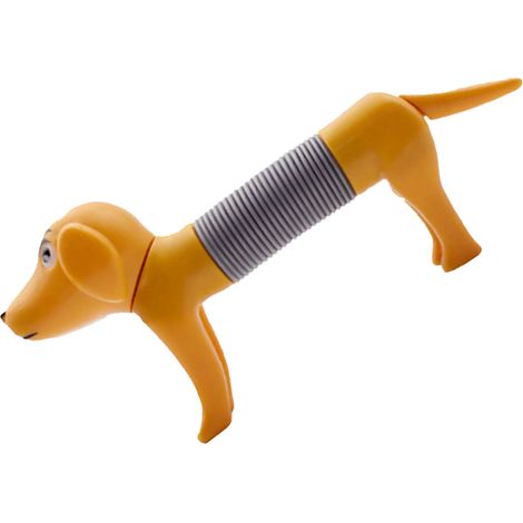 Tubes à pop-corn pour chiens, jouets sensoriels gris pour chiens autistes, anti-stress et à forme changeante, favorisant la motricité fine et le bien-être des enfants. (1/5)