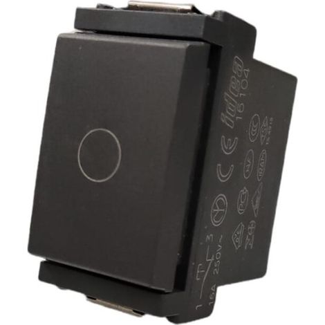 VIMAR - SERIE IDEA PULSANTE IN APERTURADI ARRESTO 16A 250V GRIGIO