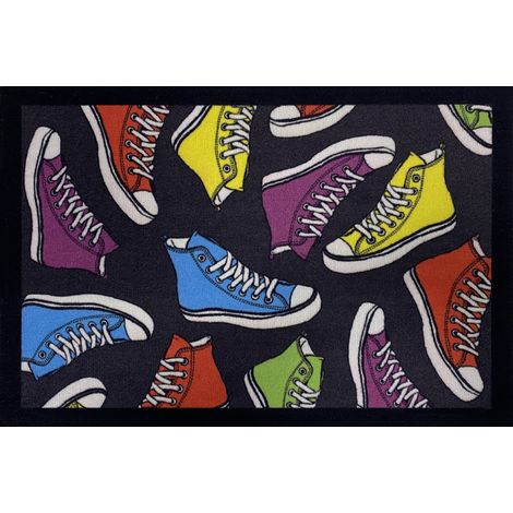 Eingangsmatte Sneaker All Over Anthrazit 40x60cm - Vica