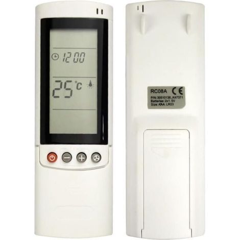 Télécommande Universelle RC08A pour Climatiseurs Pompe à Chaleur et Onduleurs (1/4)