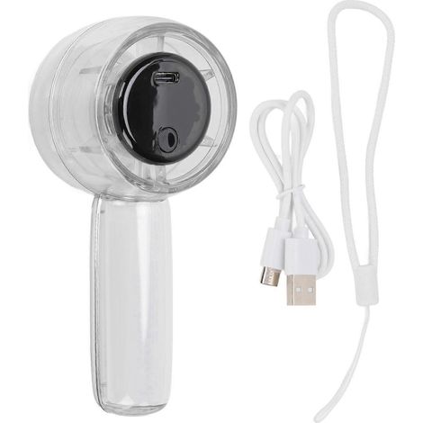 Ventilateur portable rechargeable Turbo 5 vitesses sans palier, écran digital, mini brise-vent manuel pour camping extérieur, usage nomade (1/5)