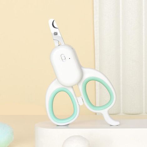 Coupe-ongles professionnel lumineux LED pour chats et petits animaux - Ciseaux en acier inoxydable (1/5)