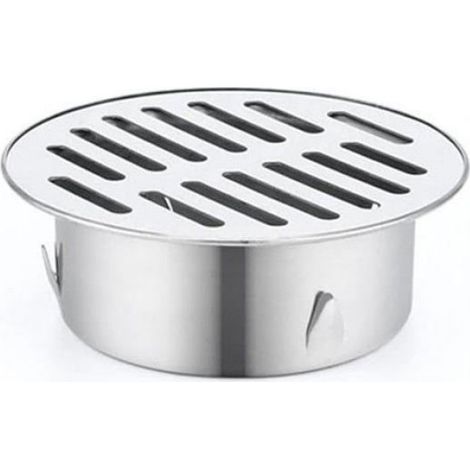 Siphon De Sol - Acier Inoxydable - Ø110 mm - Pour Balcon Terrasse Jardin - 1 Pièce (1/5)