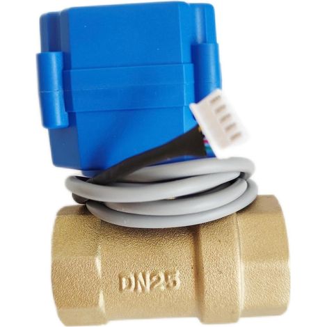 Vannes intelligentes en laiton DN15, DN20 et DN25 pour système de détection de fuites d'eau WLD-808, pour la protection et la sécurité des maisons intelligentes. 1 vanne DN25 (1/5)