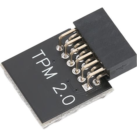 Module de sécurité TPM 2.0 cryptage noir pour carte mère Gigabyte, processeur TPM, composant système 12 broches SPI, module de confiance. (1/5)