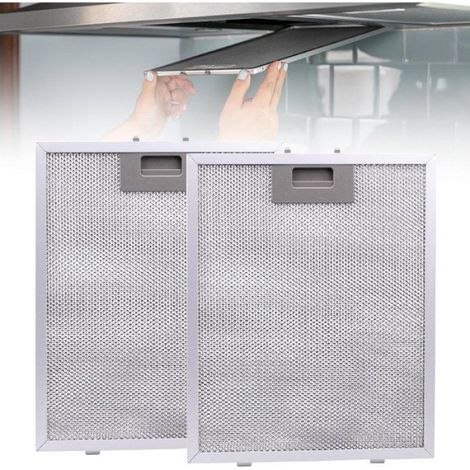 Filtre À Graisse - 260x320 mm - 5 Couches Aluminium - Pour Hotte De Cuisine - 2 Pièces (1/5)