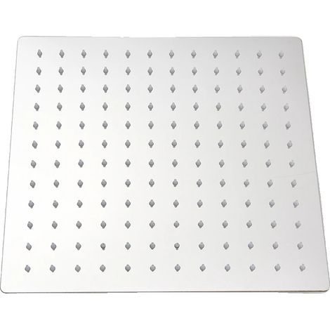 Cabezal de ducha con función de lluvia, diseño elegante, cromado, 30 cm (12 pulgadas) (1/2)