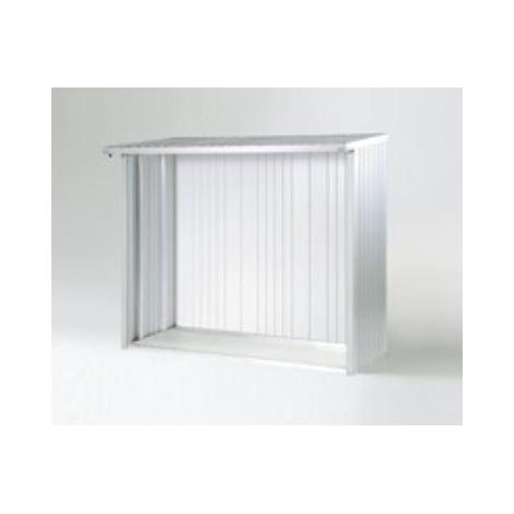 Rückwand zu WoodStock 150 silber, 145,5x1x196,5 cm