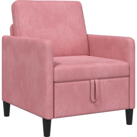 Sofa avec rangement Rose 72 x 78 x 87 cm Polyester vidaXL (1/5)