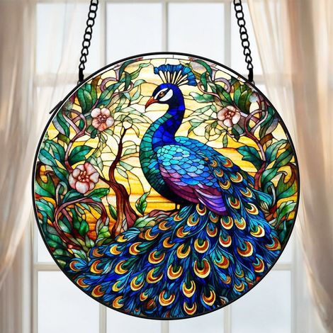 Attrape-soleil vitrail tortue 20 cm décoration suspendue fenêtre animal lumineux cadeau Noël (1/5)