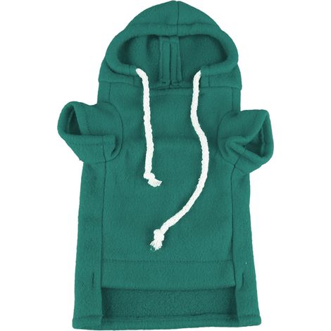 Sweat à capuche pour furet pour animaux de compagnie, chaud, doux pour la peau, mignon petit animal, pour fête quotidienne, S vert (1/5)