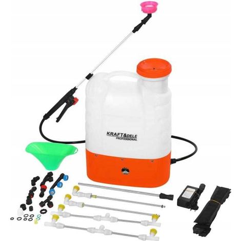 Pulverizador de mochila a batería de 16 L + Accesorios Kraft&Dele (1/5)