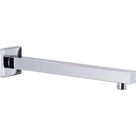 vidaXL Bras de support de douche Carré Inox 201 Argenté 30 cm (1/5)