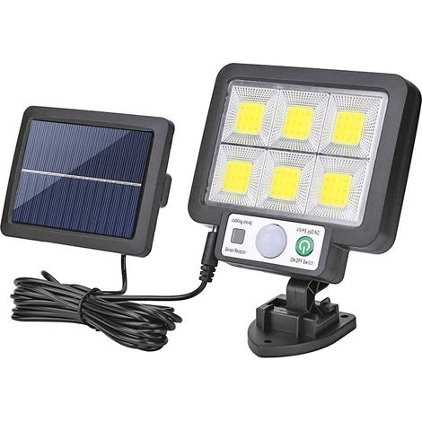 Lampes solaires pour extérieur, Split Solar LED d'extérieur - Avec capteur de mouvement - Étanche IP65 - Avec câble de 5 m (1/5)