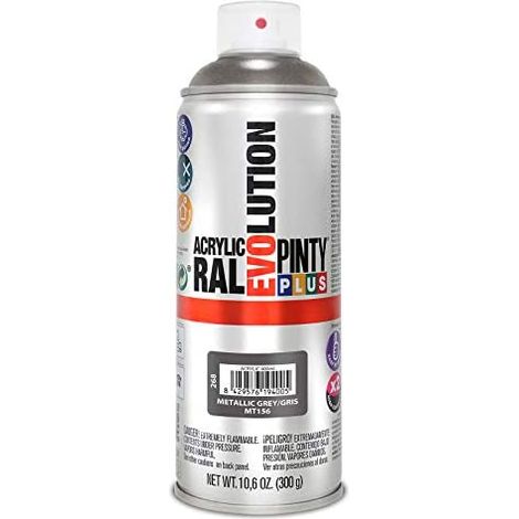 PintyPlus Evolution Metallic Grey Sprühfarbe 520 cc MT156 (1/2)