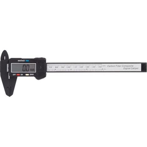 Toolland Conveniente pinza digital con pantalla LCD grande, plástico, 150 mm (1/3)