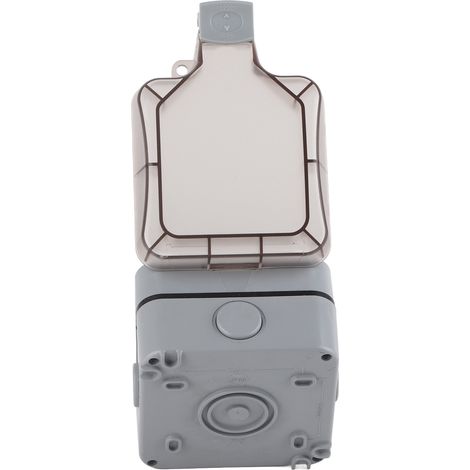 Prise électrique étanche IP66 5 trous, socle de charge mural extérieur, accessoire PC résistant aux intempéries pour jardin et terrasse (1/5)