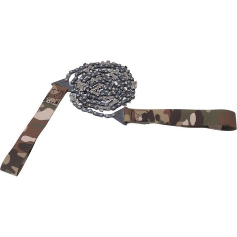 Scie à chaîne manuelle pliable 48 pouces, scie à chaîne portable de poche pour jardinage avec sac de rangement