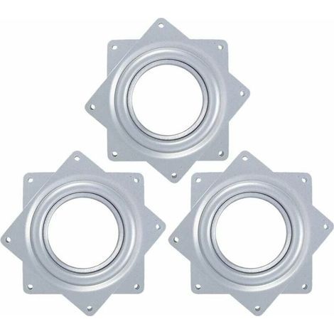 Roulement à Billes De Plateau Tournant, 3 Pièces à Roulement Pivotant Plateau Tournant à 360 Degrés Pour Petites Tables à Manger, Présentoirs Et Meubles (2,79 X 2,79 X 0,35 Pouces) (1/5)