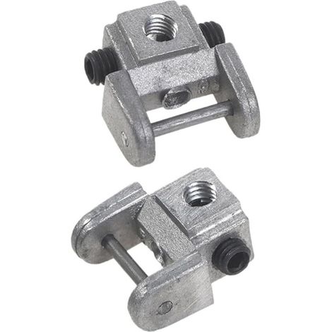 2 Pièces Supports de Lames de Scie à Chantourner Kits de Conversion Adaptateur Sans Broche Supports de Lame Supérieur/Inférieur en Métal (1/5)