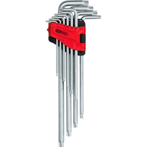 KS TOOLS Jeu de clés mâles coudées Torx avec alésage, XL, 10 pcs TB8-TB50 ( 151.4800 )