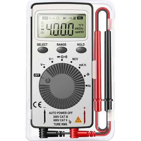 Multimètre numérique 1999 Points, testeur Multiple avec détection de Tension sans Contact, écran LCD, Tests à Plage Automatique pour la Maison (1/3)