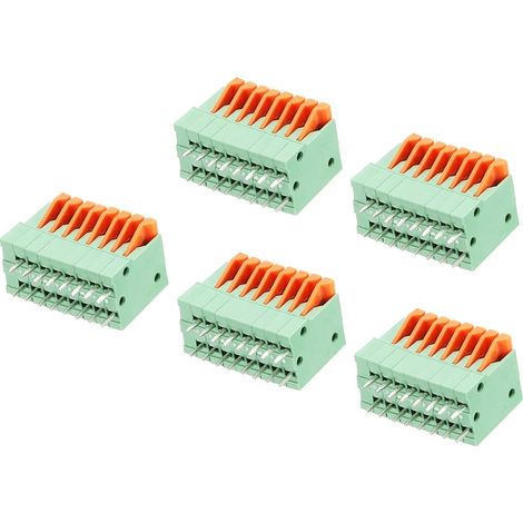 PCB Ressort Bornier Connexion KF141V 150V 2A 2.54mm 8 Positions pour PCB Tableau Électroniques Ordinateurs Paquet de 5 (1/4)