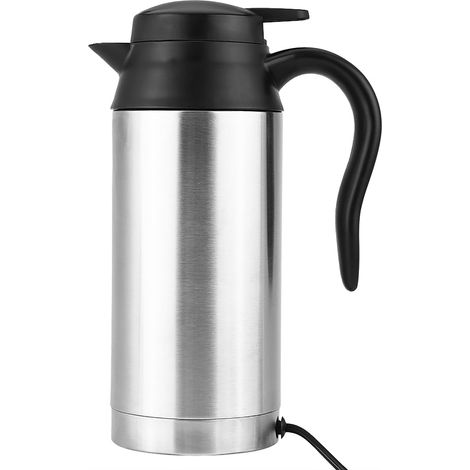 750 ml 12 V Edelstahl-Thermoskanne fürs Auto, Reise-Thermoskanne mit Zigarettenanzünderstecker (1/5)