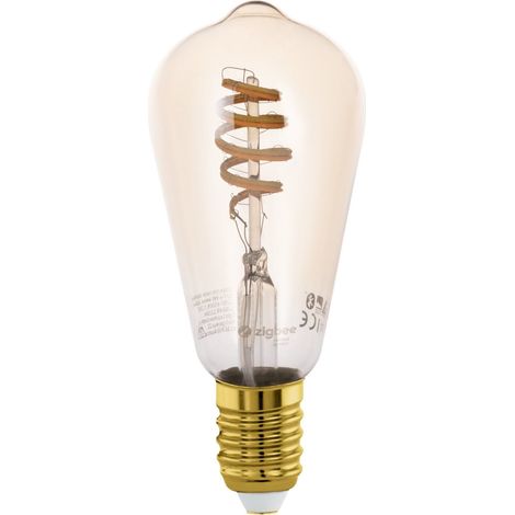 EGLO - E27 ST64 spiral, amber - TW - Zigbee, Bluetooth