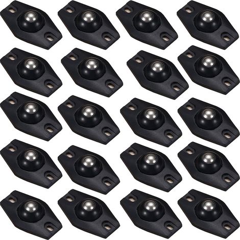 20 Pièces Roulettes à Billes, Roulettes Pivotantes Autocollantes Roulettes de Meubles Poulie de Boîte Roulettes Pivotantes Auto-Adhésives à 360 Degrés Mini (1/5)