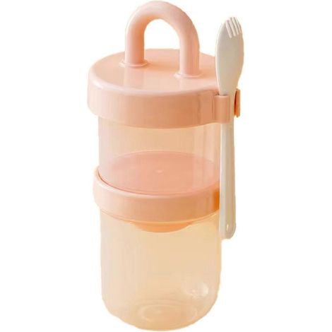Déjeuner bocal hermétique couvercle épaissi Oatmeal tasse cuillère yaourt lait salade récipient conservation (1/5)