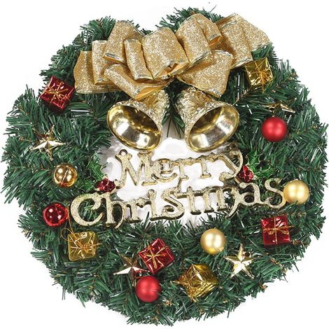 Guirlande De Noël - 30 Cm - Pour Intérieur Et Extérieur - Décoration De Fenêtre Porte Cheminée - 1 Pièce (1/5)