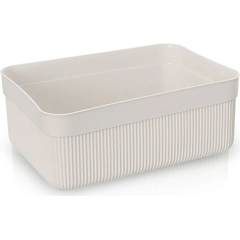 Vassoio porta oggetti da appoggio beige in plastica Ring (1/3)