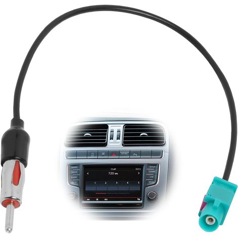 Adaptador de antena para radio de coche, cable conector Fakra Z macho-hembra a conector DIN para radio de coche, cable adaptador para radio de coche para reproductor de audio y multimedia estéreo del (1/5)