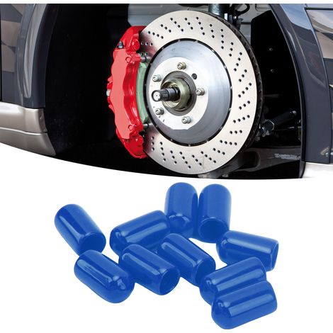 20 universelle PVC-Kappen für Bremsmuttern im Kfz-Bereich, 6 mm Innendurchmesser, blau (1/5)