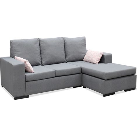 Chaiselongue reversible Redondela en gris o marrón. Te lo subimos a casa. Color GRIS