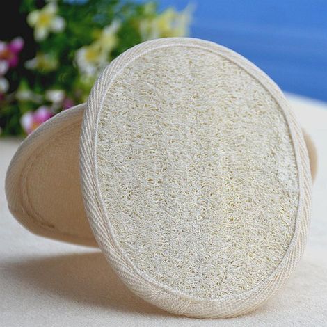 Natürlicher Luffa-Peeling-Badehandschuh, strapazierfähiger, wiederverwendbarer Schwamm, Set mit Peeling-Duschpads. (1/5)