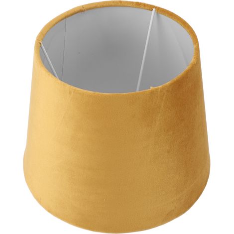 Abat-jour conique en tissu velours doré pour lampe de table, chevet et lampadaire E27 E14 décoratif de rechange 1 pièce (1/5)