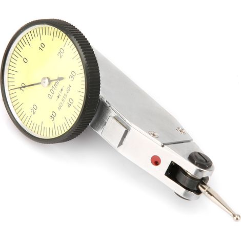 Comparateur à cadran de précision métrique à rails en queue d'aronde, 0-0,8 mm ± 0,01 mm (1/5)