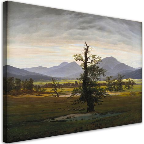 Tableau sur toile Arbre solitaire - Caspar David Friedrich 60x40 (1/5)