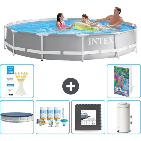 Prism Frame Pool Rund - 366x76 cm - 7-teilig S64