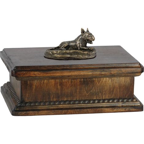 Bull Terrier, Bull Terrier I - urna per ceneri di cane, urna classica con statuetta, urna elegante con cane di Art-Dog (1/5)