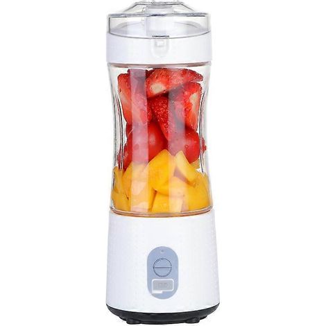 1 mixeur portable rechargeable USB pour smoothies, milkshakes et jus de fruits. Capacité : 400 ml. Idéal pour le sport et les voyages. Sans BPA. Convient à une utilisation à domicile. (1/5)