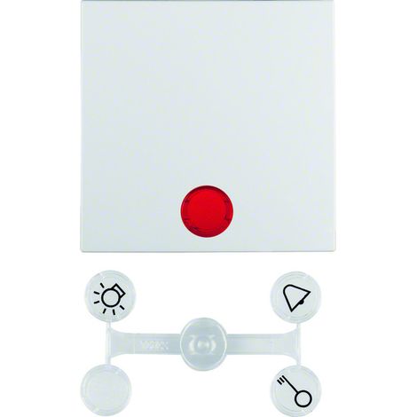 Cubierta de interruptor Berker wippe m befst m linse IP44 mate