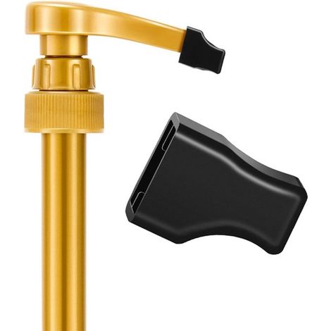 Set di 20 tappi per dosatori di sciroppo per caffè. Tappi in gomma nera per dosatori di sciroppi, zucchero, spezie, olio d'oliva, bottiglie di vino e dosatori per cosmetici. (1/5)
