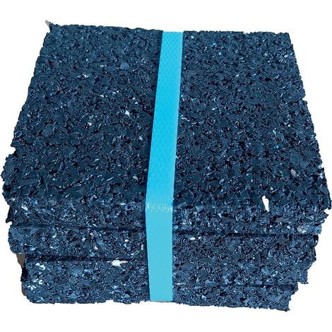 RÉSILIANT® acoustique antivibratoire particules de caoutchouc vulcanisées 100x100mm épaisseur 10mm lot de 4 plaques - WATTELEZ